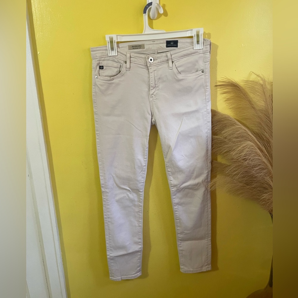 AG Adriano Goldschmied Women's Light Tan Skinny Jeans